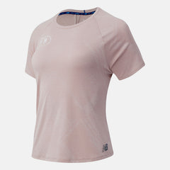 Space Pink NYC Marathon Q Speed Fuel Jacquard Short Sleeve / New Balance Women