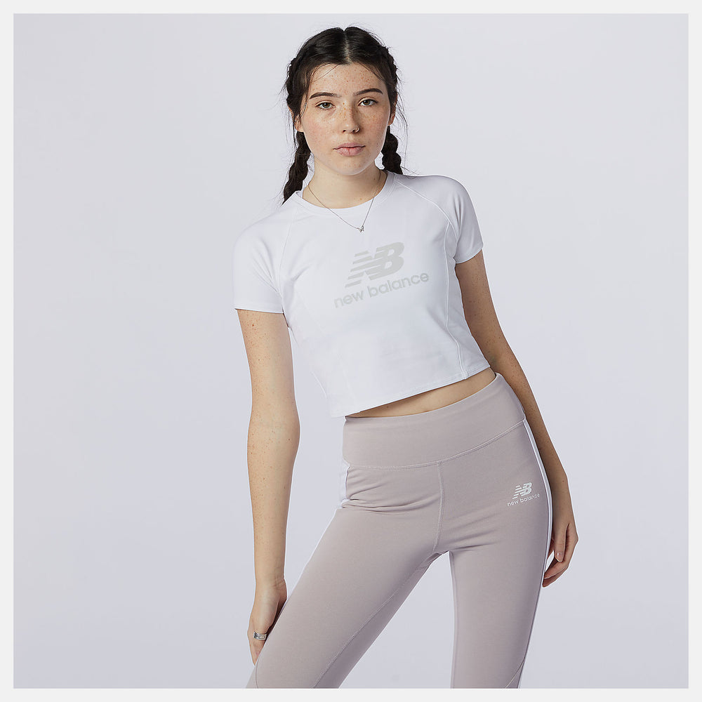 White/Grey NB Athletics Podium Tee / New Balance Women