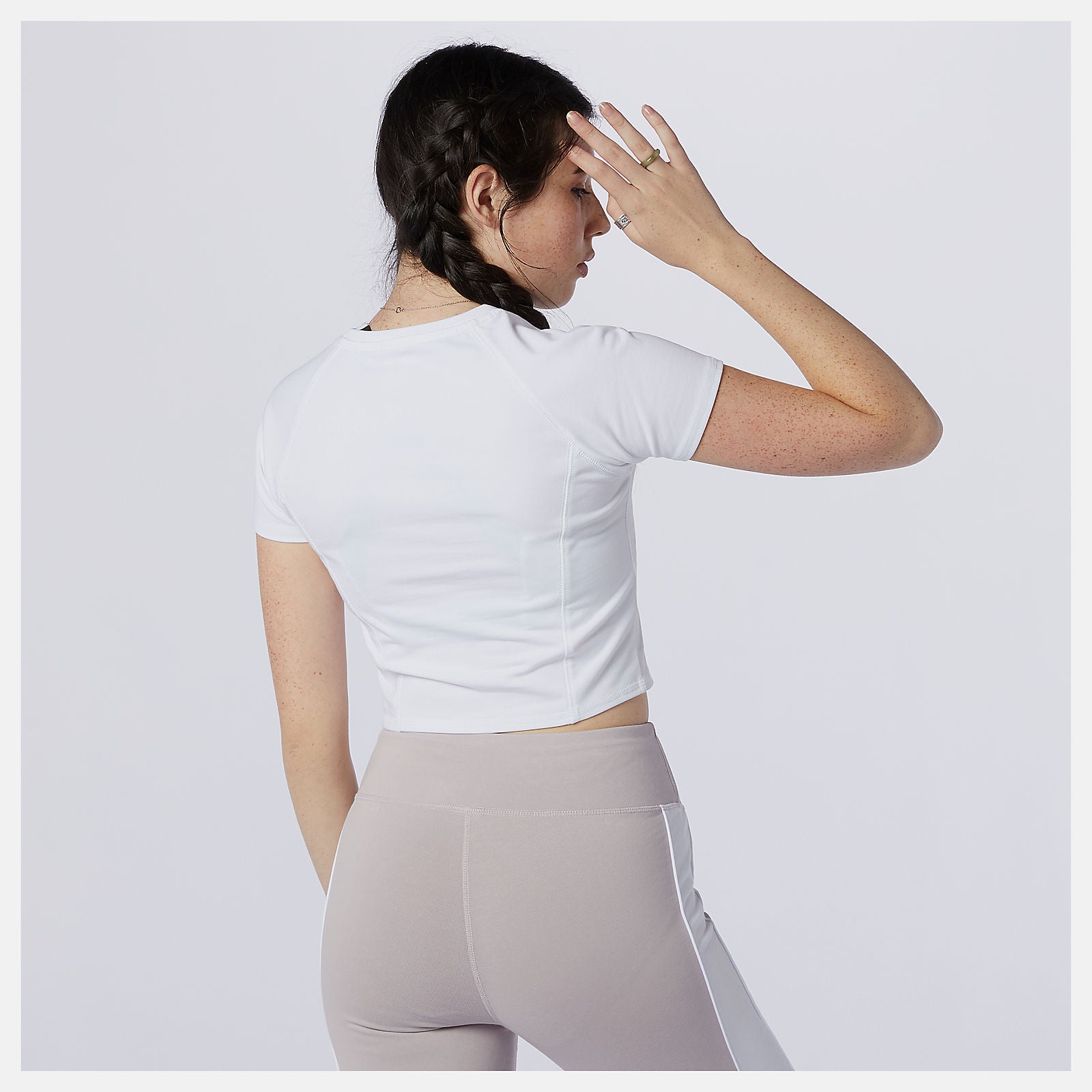White/Grey NB Athletics Podium Tee / New Balance Women