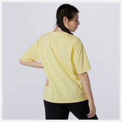 Lemon Haze NB Essentials Stacked Logo Tee / New Balance Women