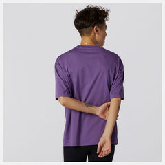 Sour Grape NB Essentials Stacked Logo Tee / New Balance Women