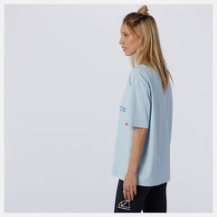 Uv Glo NB Essentials Stacked Logo Tee / New Balance Women