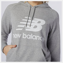 Athletic Grey NB Essentials Pullover Hoodie / New Balance Women