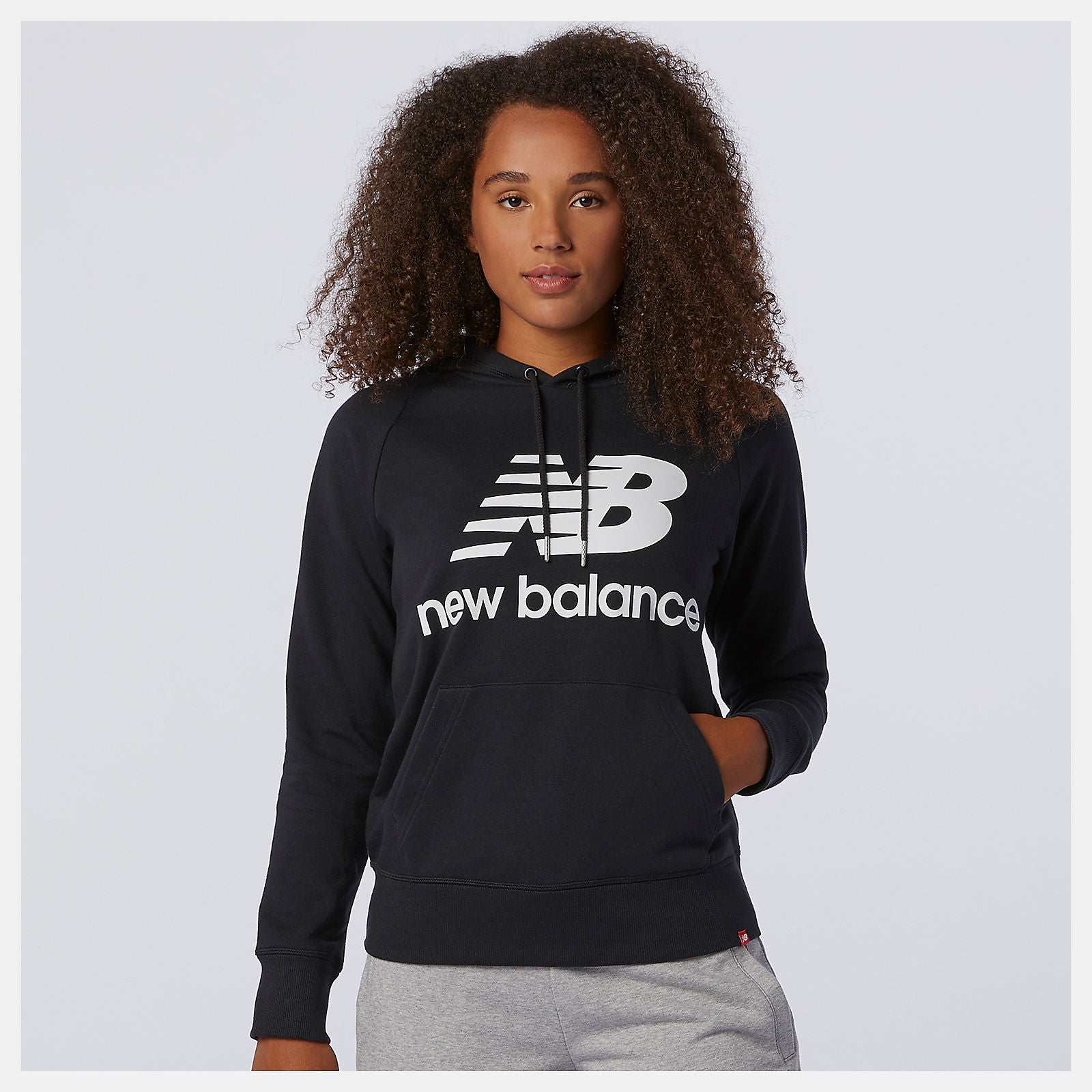 Black NB Essentials Pullover Hoodie / New Balance Women