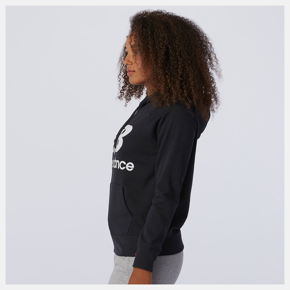 Black NB Essentials Pullover Hoodie / New Balance Women