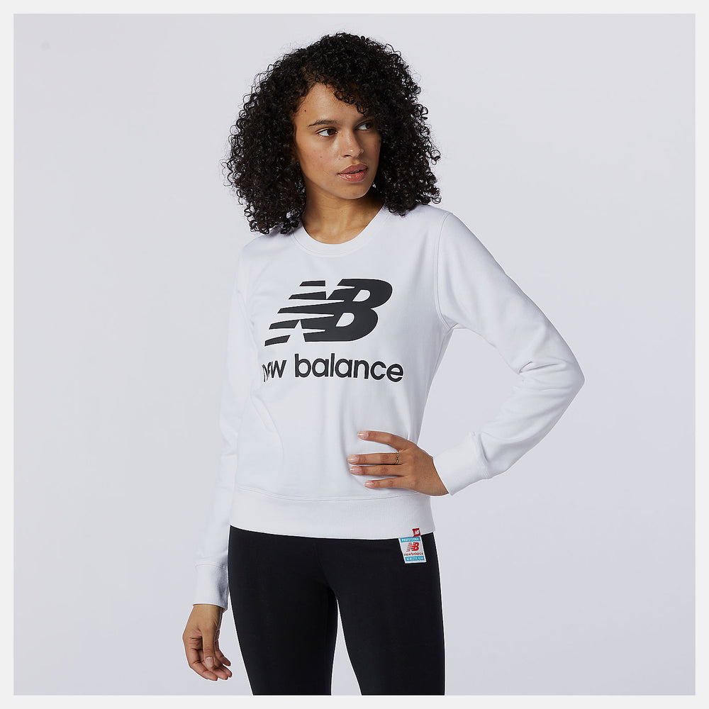White/Black Essentials Crew / New Balance Women