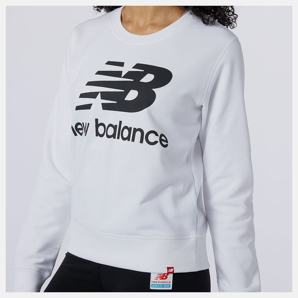 White/Black Essentials Crew / New Balance Women