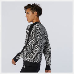 White Multi NB Athletics AOP Animal Print Crew / New Balance Women