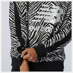 White Multi NB Athletics AOP Animal Print Crew / New Balance Women