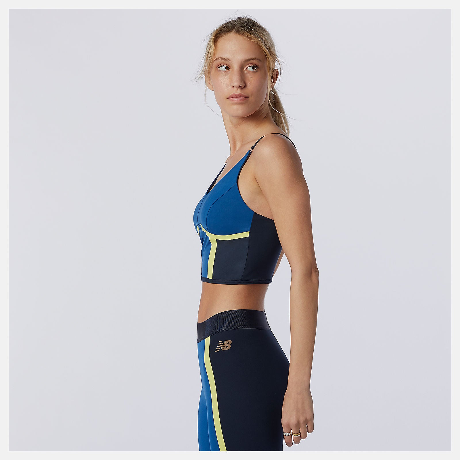 Captain Blue Determination NBSleek Crop Top / New Balance Women