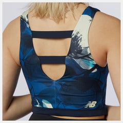 Blue Transform NBSleek Printed Crop Top / New Balance Women