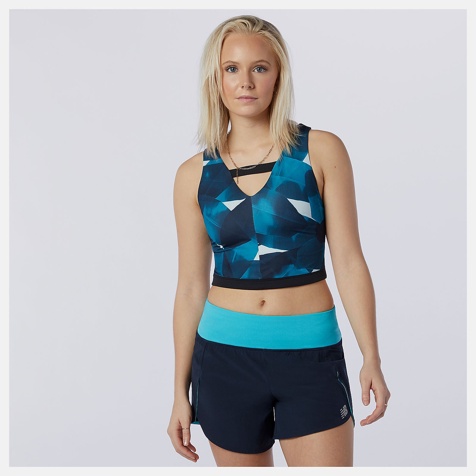 Deep Sky Transform NBSleek Printed Crop Top / New Balance Women