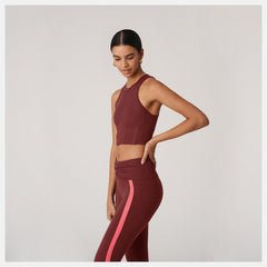Deep Mauve Bandier Corset Tank / New Balance Women