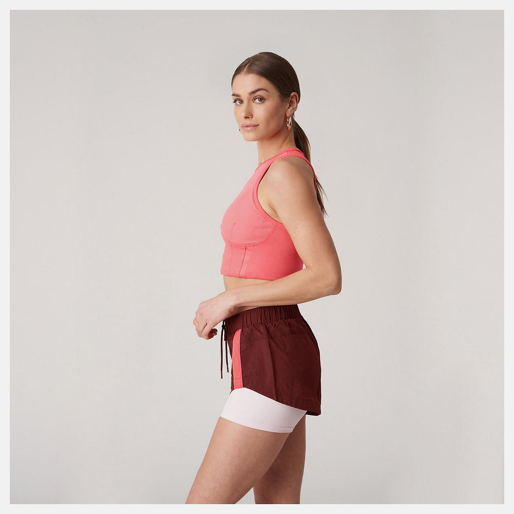 Watermelon Bandier Corset Tank / New Balance Women
