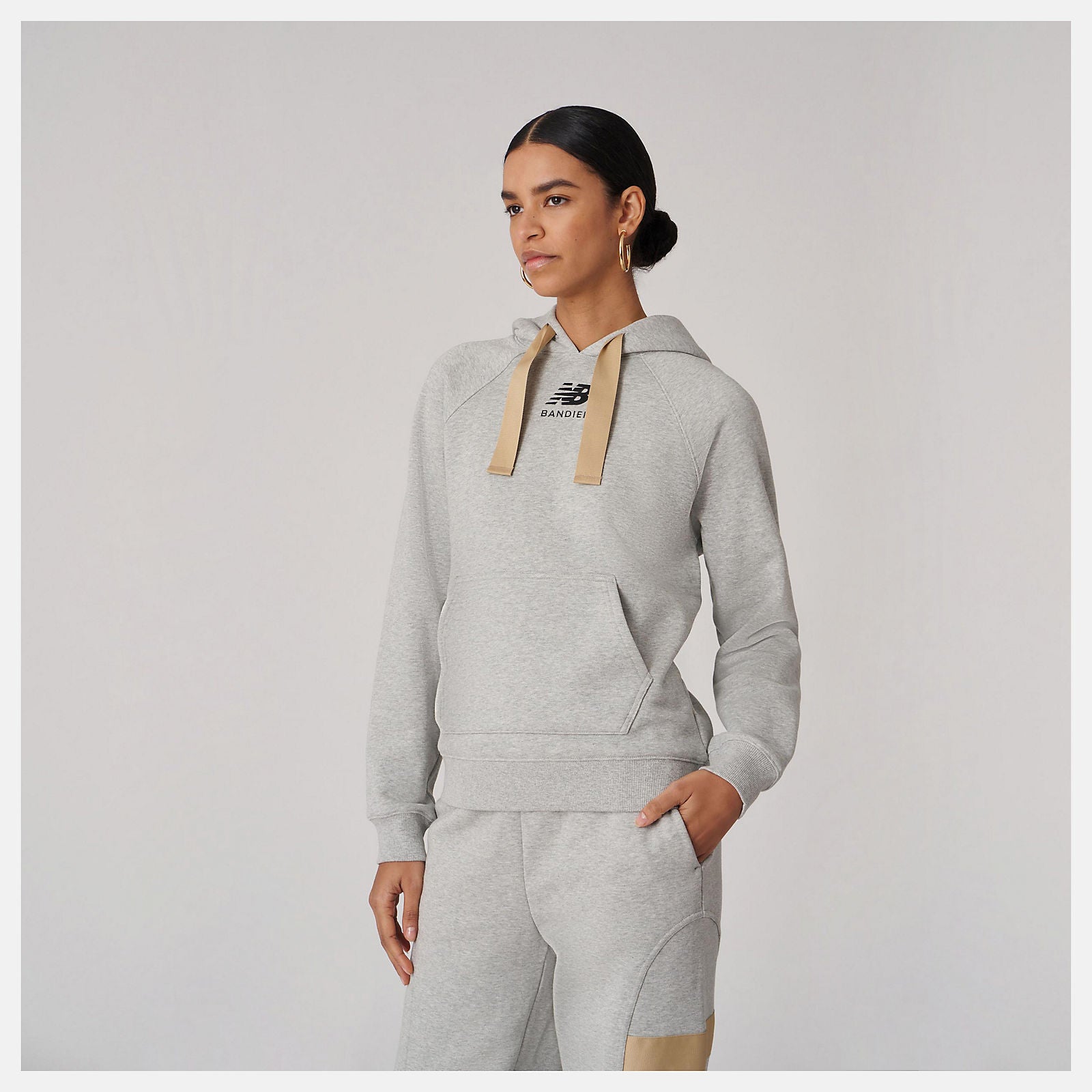 Athletic Grey Bandier Fleece Hoodie / New Balance Women