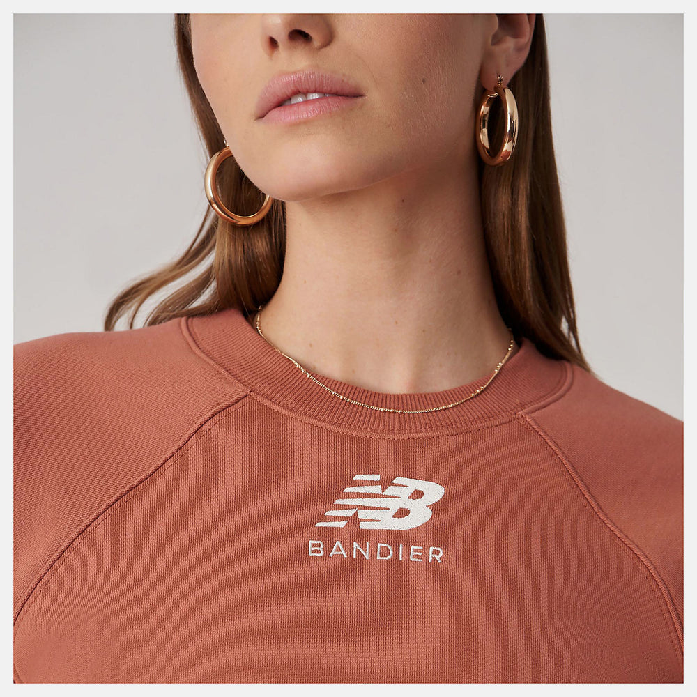 Terra Cotta Bandier Fleece Crew / New Balance Women