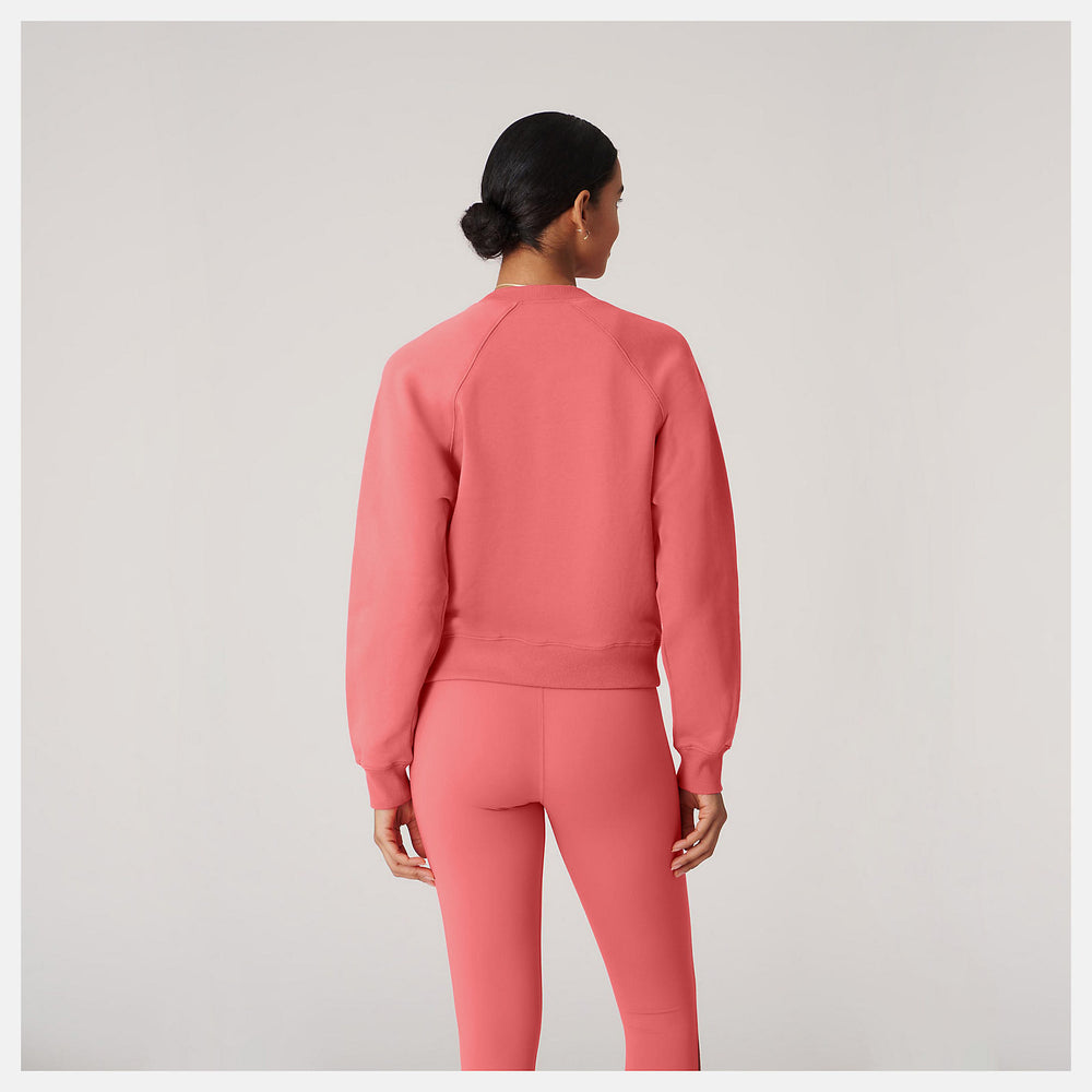 Watermelon Bandier Fleece Crew / New Balance Women