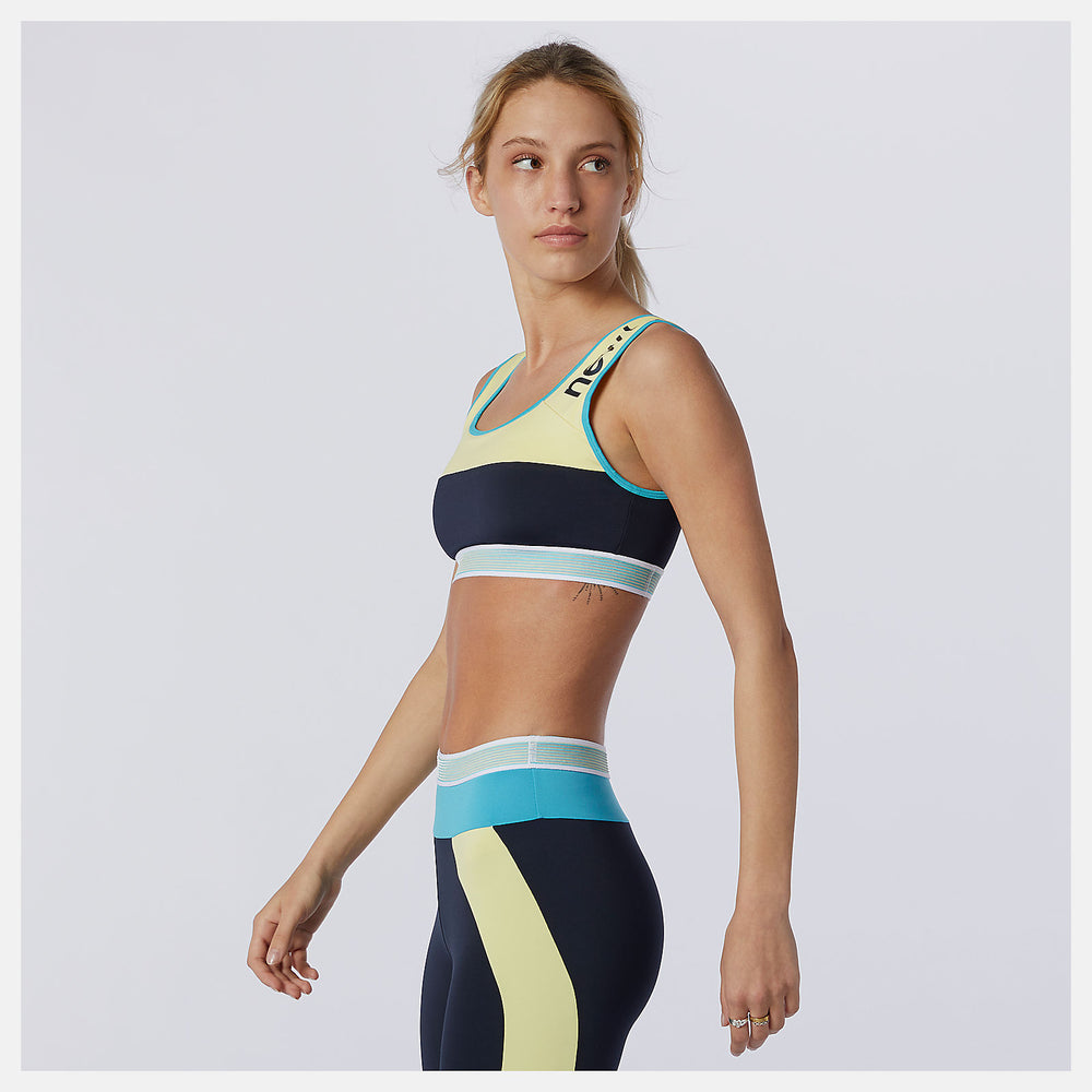Lemon Achiever Remix Crop Top / New Balance Women