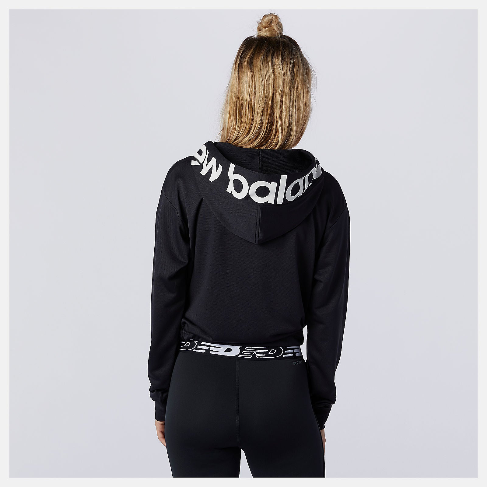 Black Relentless Cinched Hem Hoodie / New Balance Women