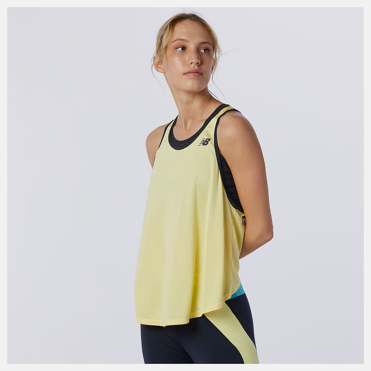 Lemon Haze Achiever Mesh Tank / New Balance Women