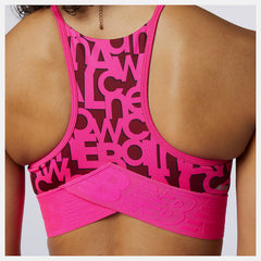Pink Glo Relentless Printed Crop Top / New Balance Women