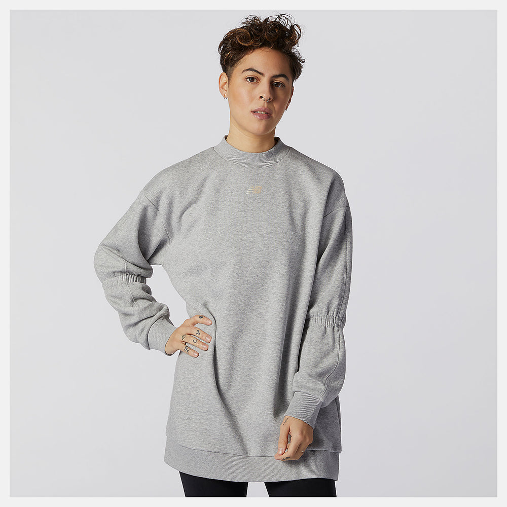 Athletic Grey Achiever Crew Sweatshirt / New Balance Women