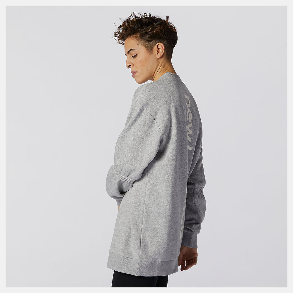Athletic Grey Achiever Crew Sweatshirt / New Balance Women
