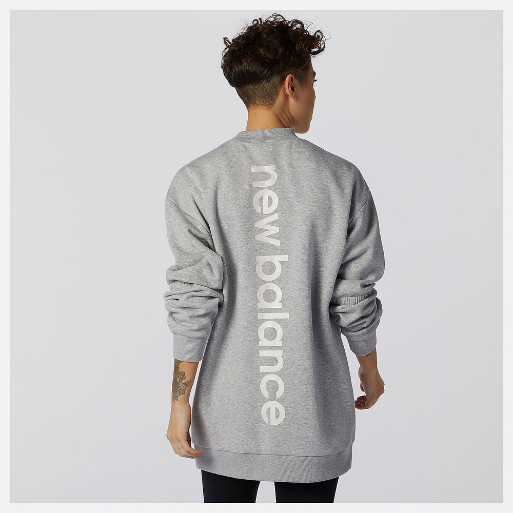 Athletic Grey Achiever Crew Sweatshirt / New Balance Women