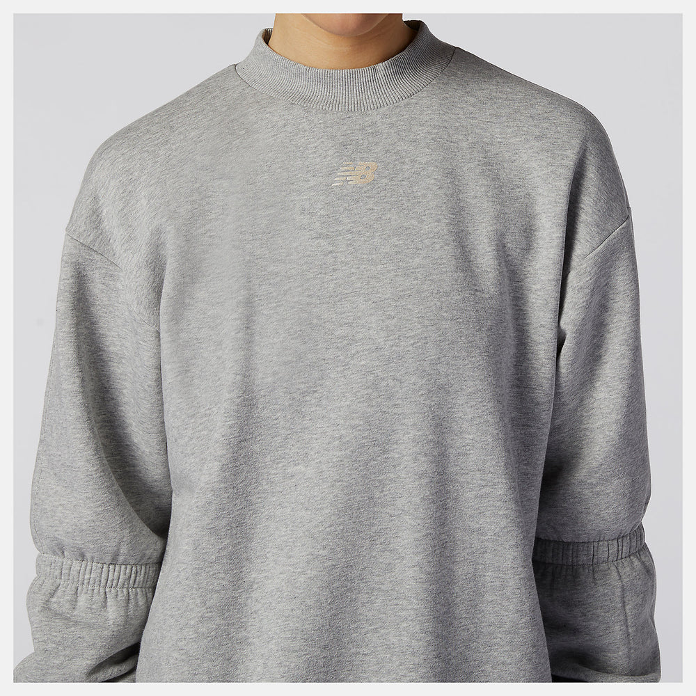 Athletic Grey Achiever Crew Sweatshirt / New Balance Women
