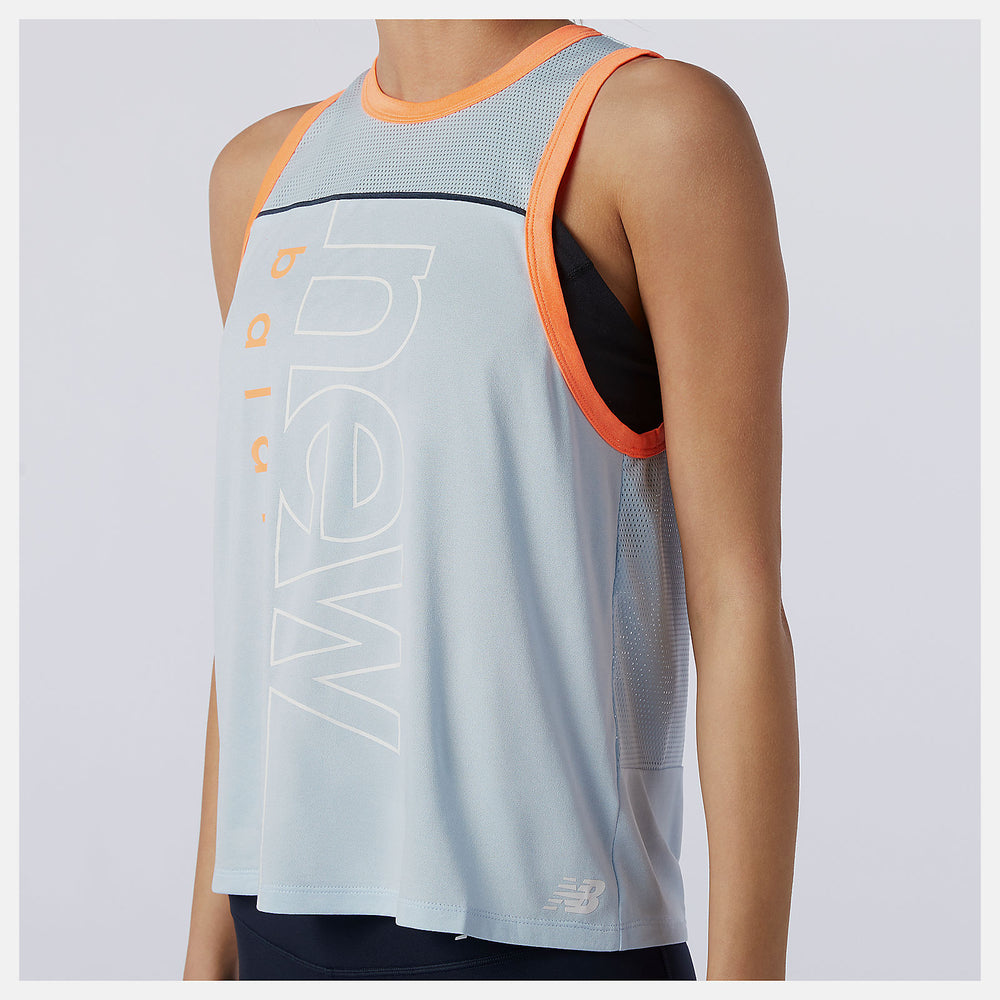 Uv Glo Printed Fast Flight Tank / New Balance Women