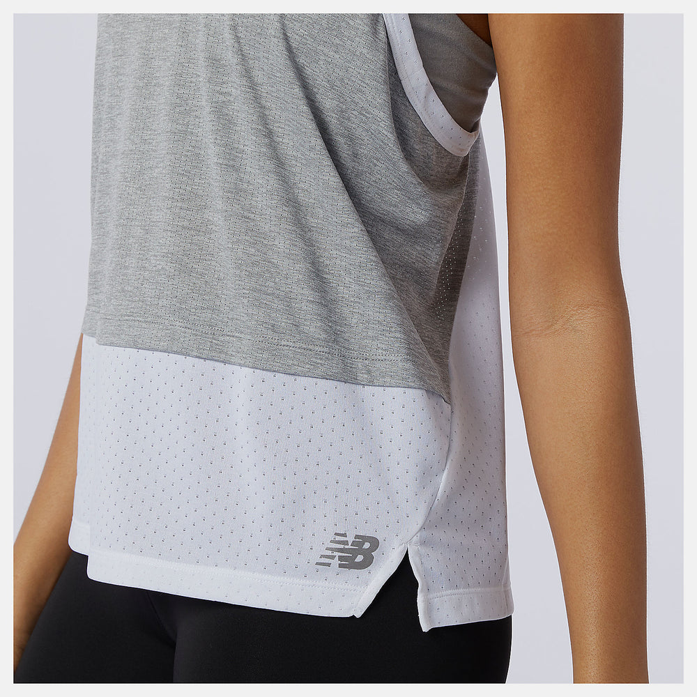 Athletic Grey Impact Run Hybrid Tank / New Balance Women