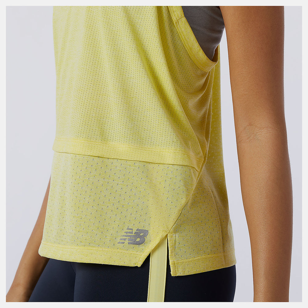Yellow Impact Run Hybrid Tank / New Balance Women