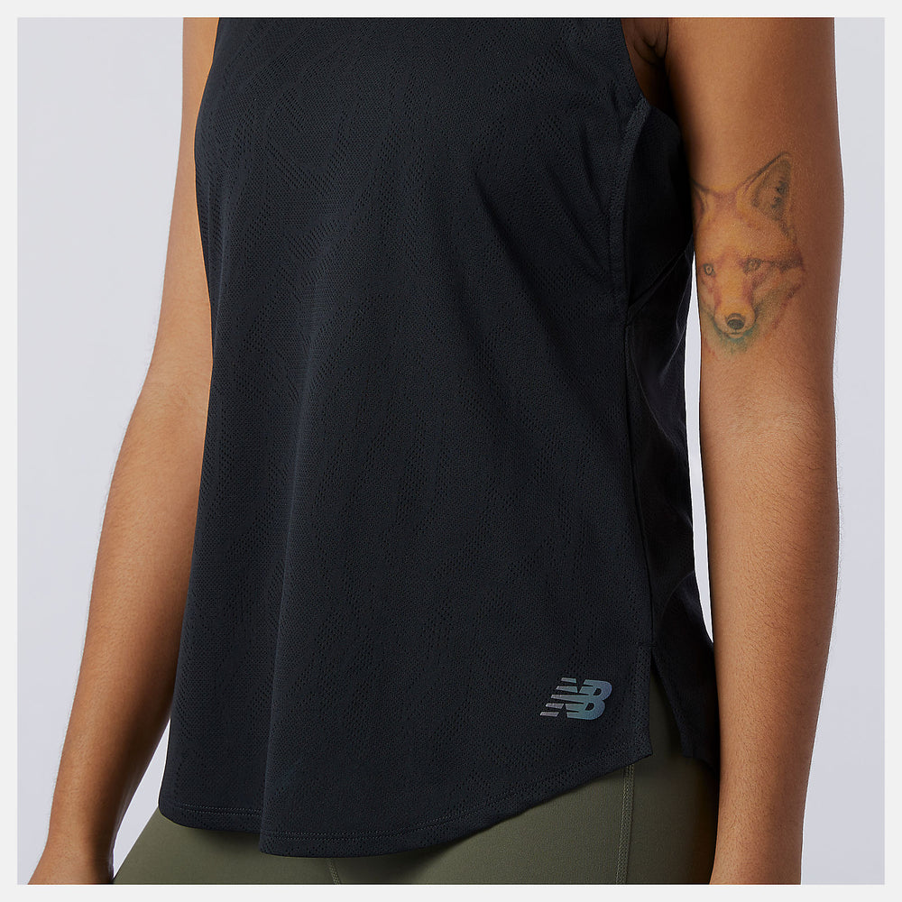 Black Q Speed Fuel Jacquard Tank / New Balance Women