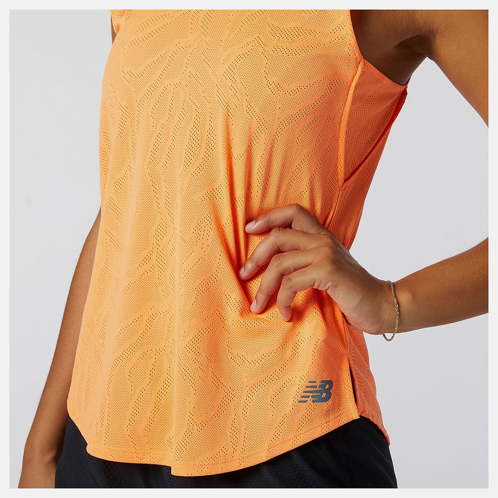 Citrus Punch Q Speed Fuel Jacquard Tank / New Balance Women