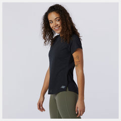 Black Q Speed Fuel Jacquard Short Sleeve / New Balance Women