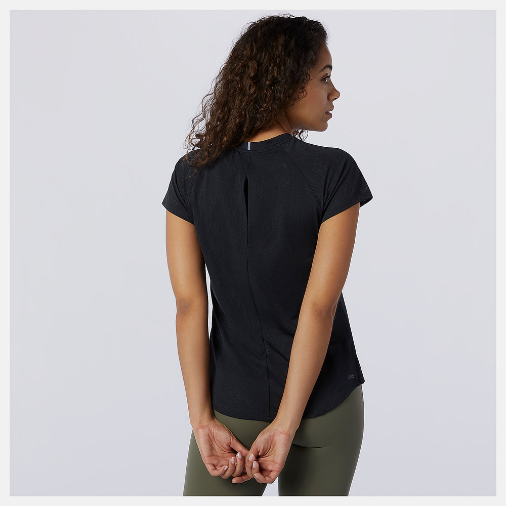 Black Q Speed Fuel Jacquard Short Sleeve / New Balance Women