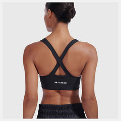 Black NB x Staud Crop Bra / New Balance Women