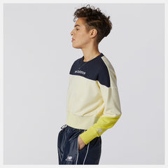 Clear Yellow NB Athletics Crew Fleece / New Balance Women