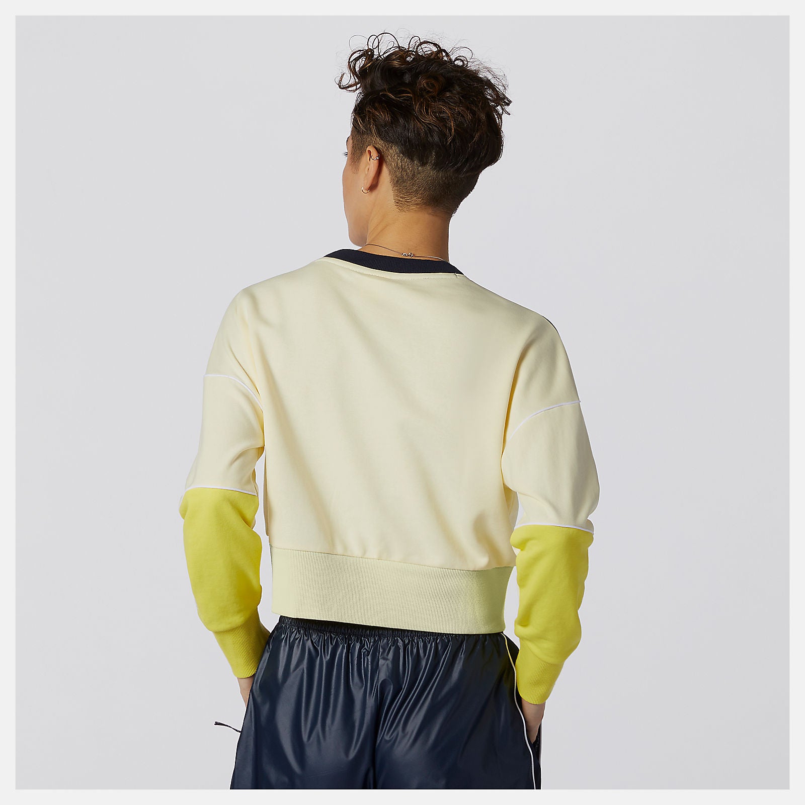 Clear Yellow NB Athletics Crew Fleece / New Balance Women