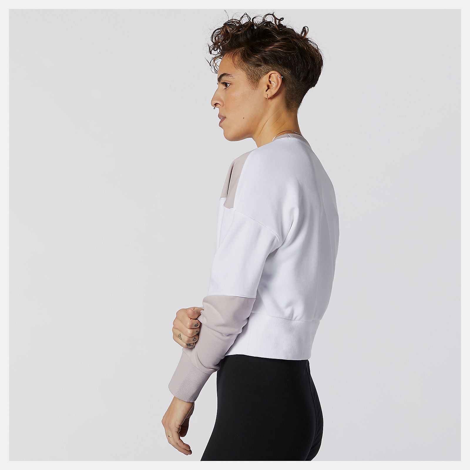 White Multi NB Athletics Crew Fleece / New Balance Women