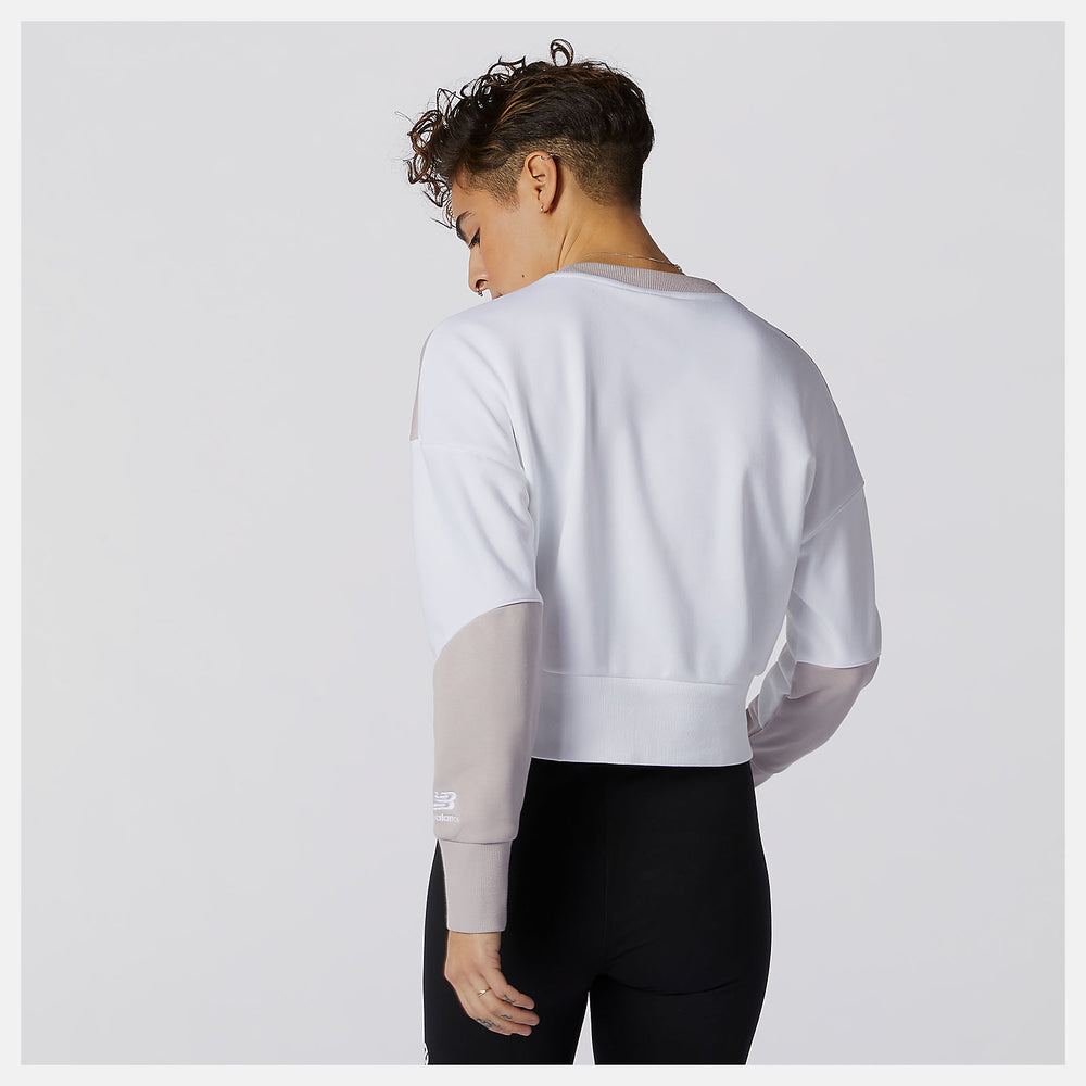 White Multi NB Athletics Crew Fleece / New Balance Women