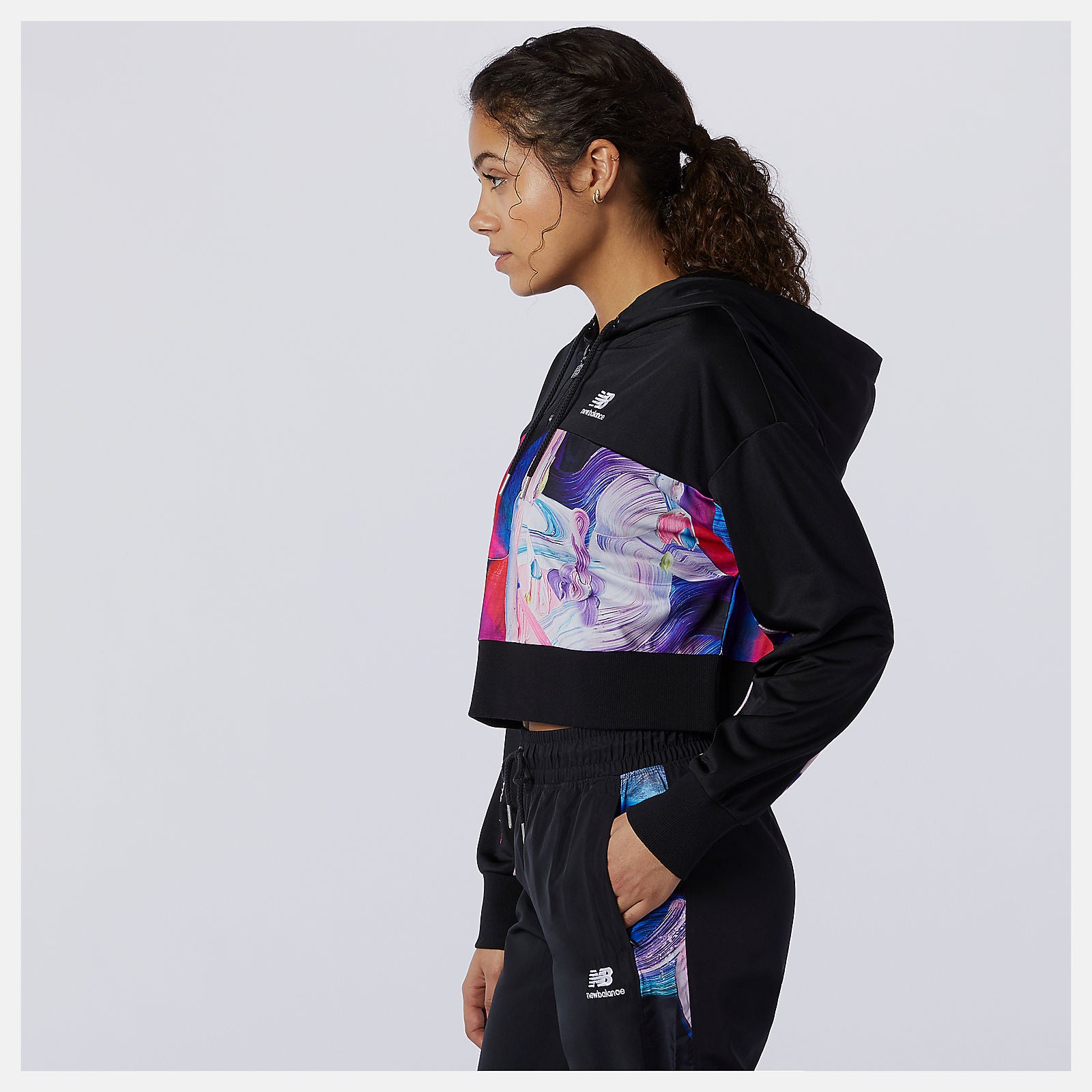Black/Magnet NB Athletics Erin Loree Half-zip Hoodie / New Balance Women