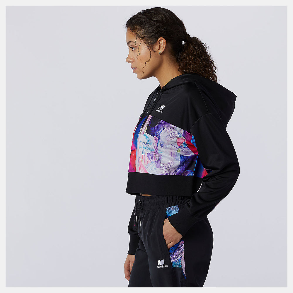 Black/Magnet NB Athletics Erin Loree Half-zip Hoodie / New Balance Women