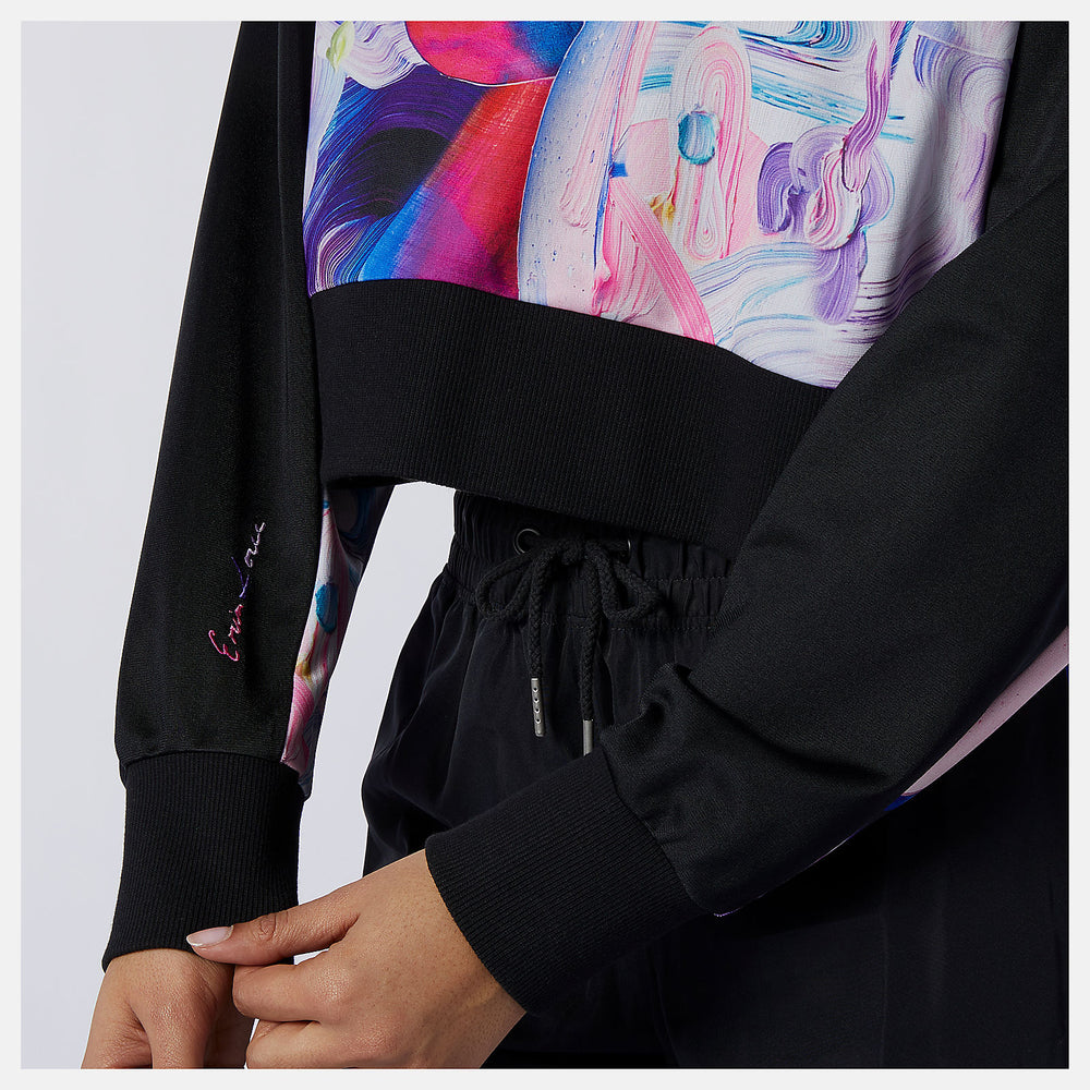 Black/Magnet NB Athletics Erin Loree Half-zip Hoodie / New Balance Women