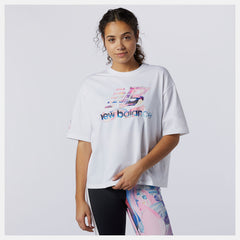 White NB Athletics Erin Loree Graphic Tee / New Balance Women