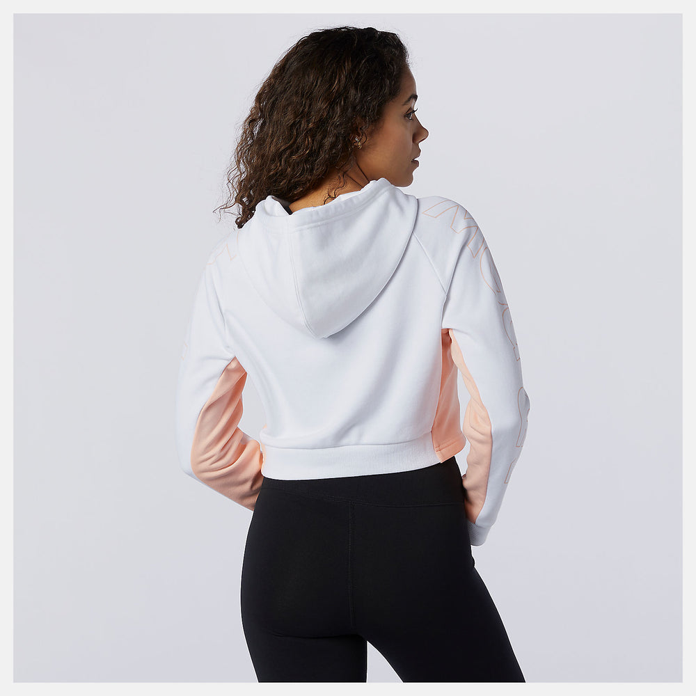 White Sport Style Optiks Hoodie / New Balance Women