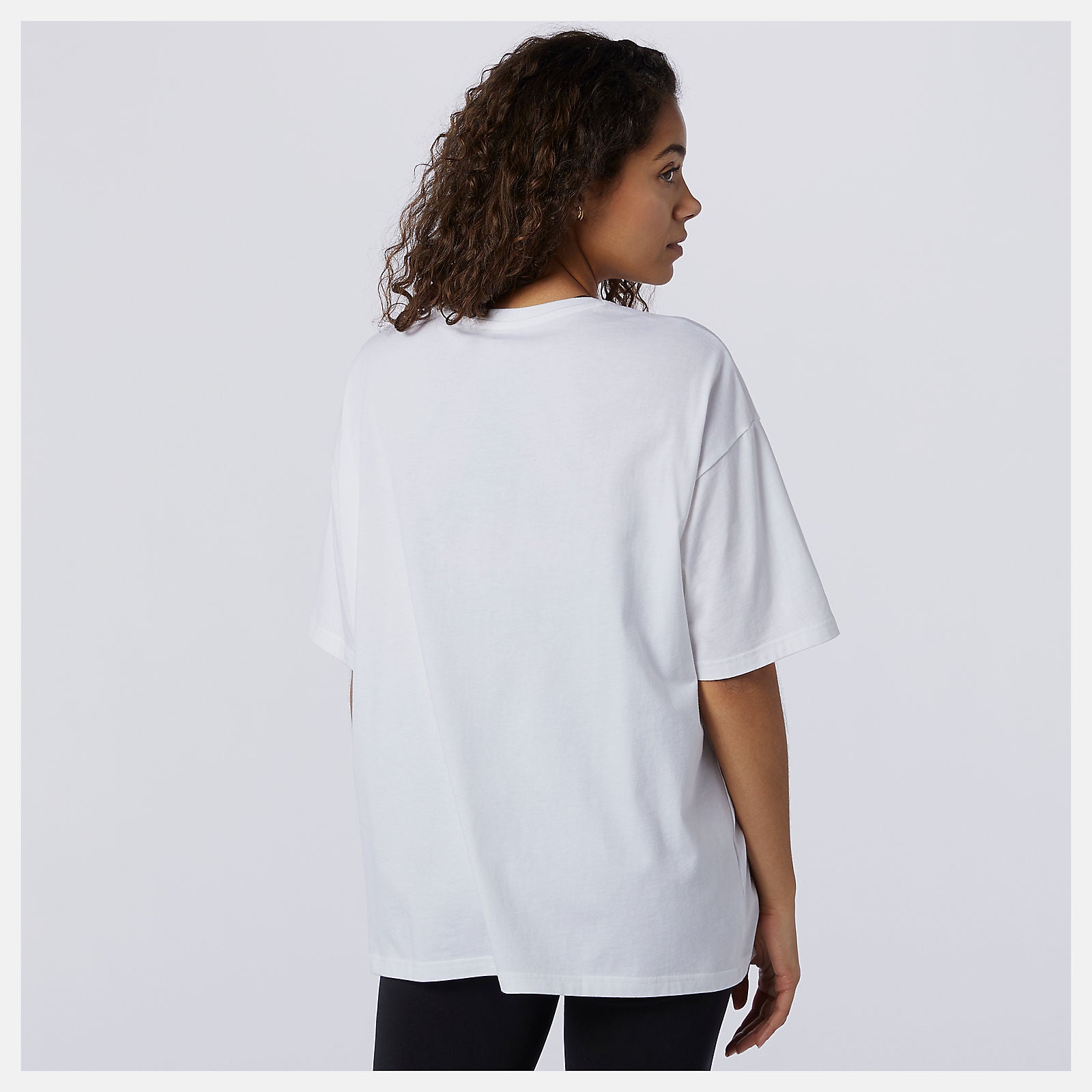 White Sport Style Optiks Gradient Graphic Tee / New Balance Women