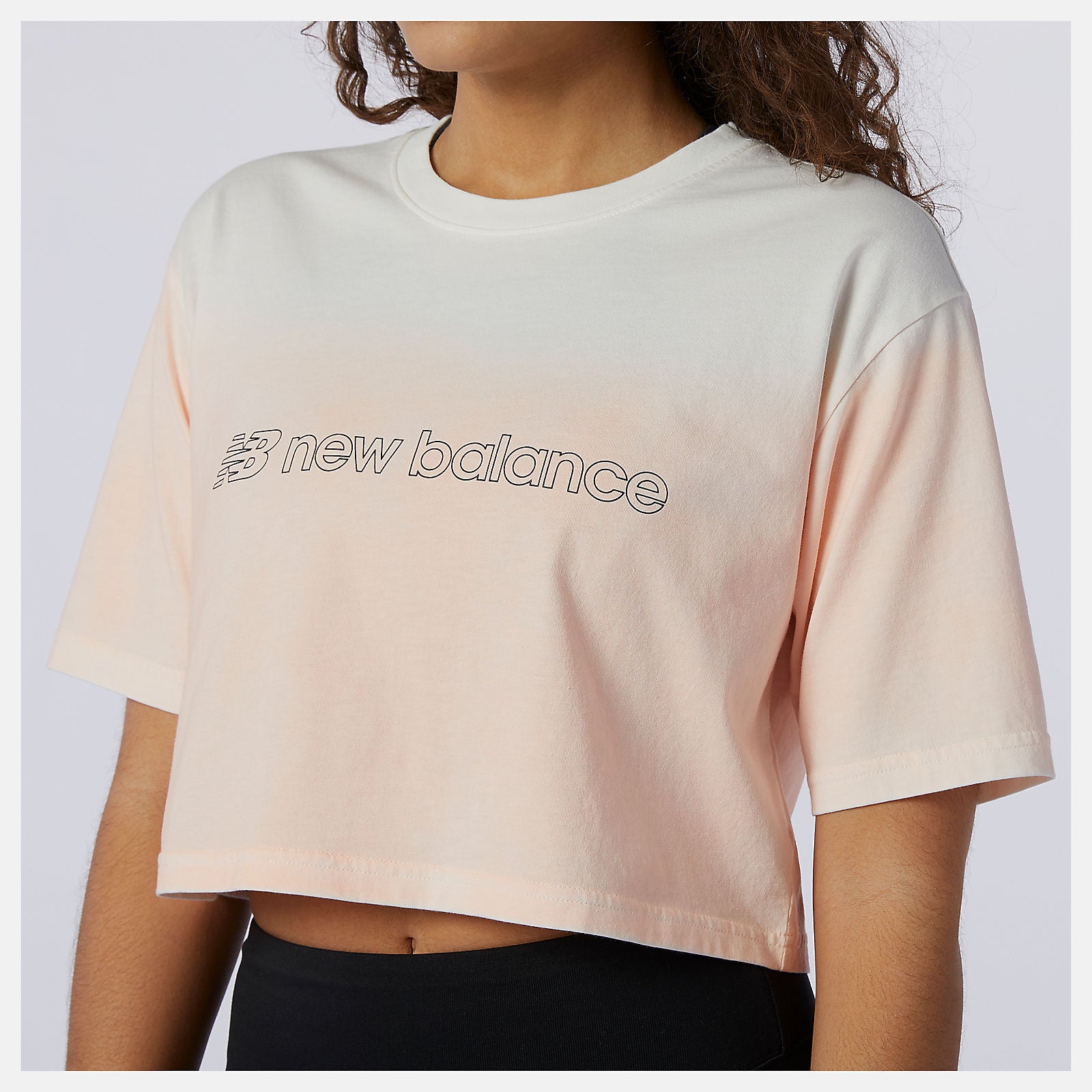 Cloud Pink Sport Style Optiks Gradient Spray Tee / New Balance Women