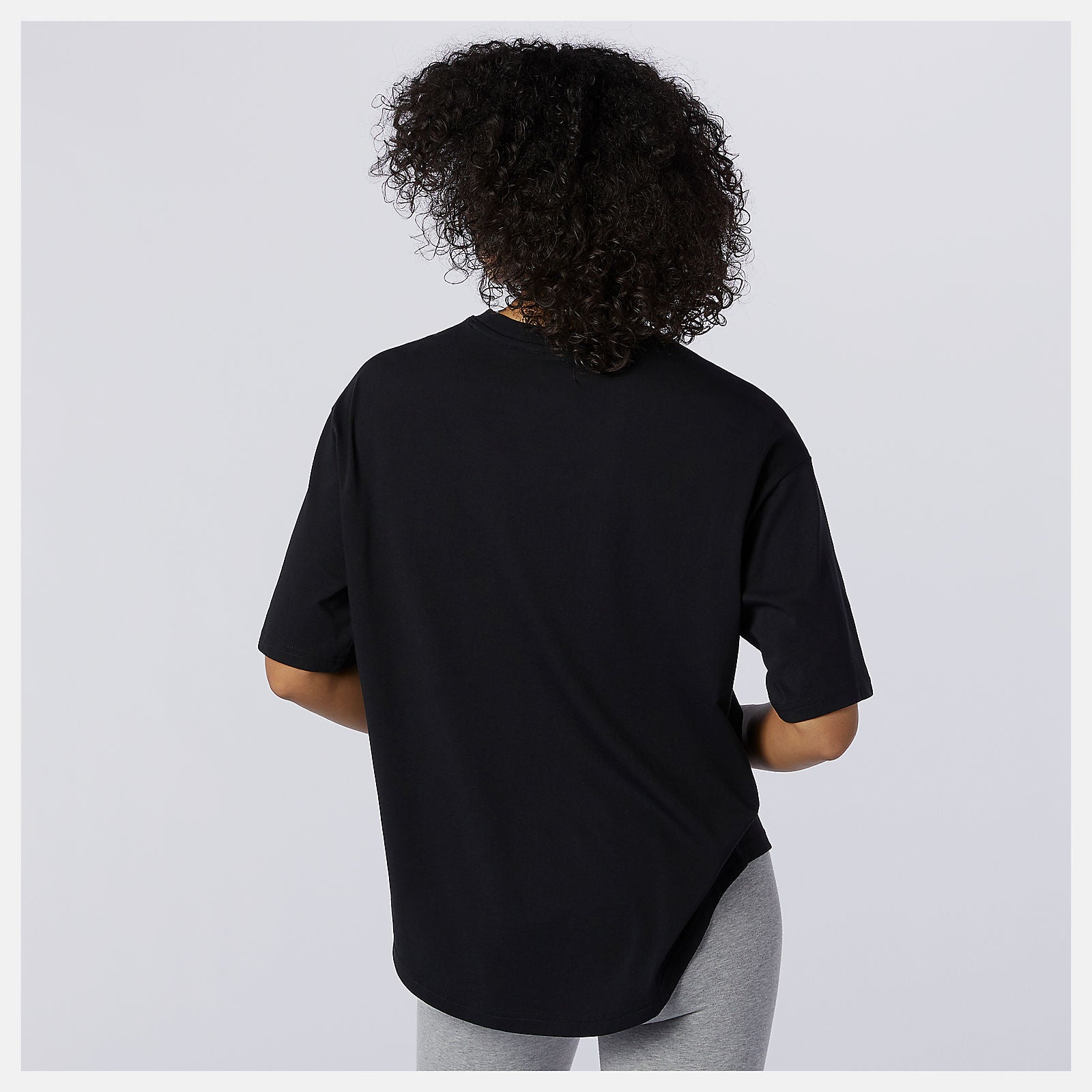 Black NB Athletics Collide Short Sleeve Tee / New Balance Women