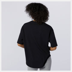 Black NB Athletics Collide Short Sleeve Tee / New Balance Women